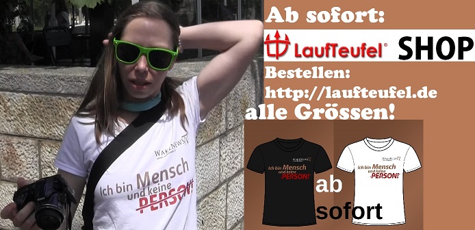 Ich bin Mensch und keine PERSON - ab sofort bestellen Laufteufel.de sm