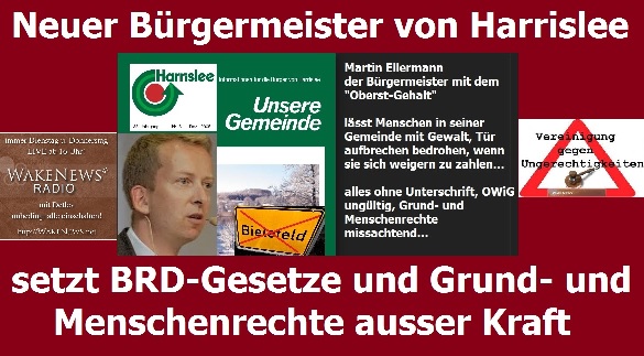 Neuer Brgermeister von Harrislee setzt BRD-Gesetze und Grund- und Menschenrechte ausser Kraft sm