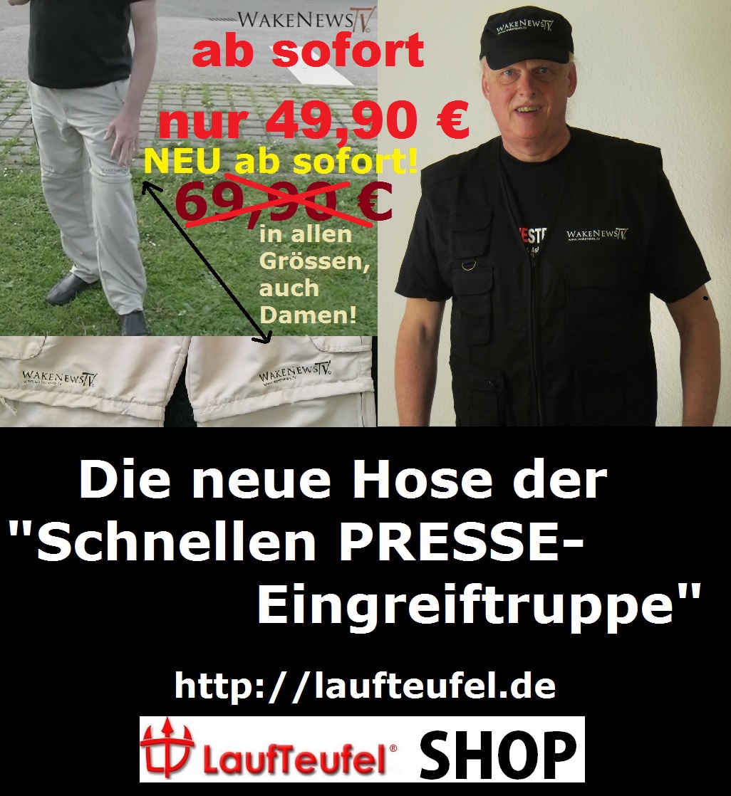 Neuer Preis Die neue Hose der schnellen Presse-Eingreiftruppe Wake News TV